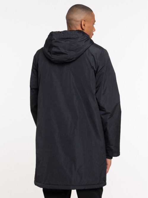Parka à capuche mi-longue...