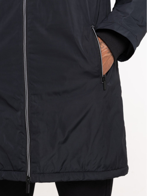 Parka à capuche mi-longue...
