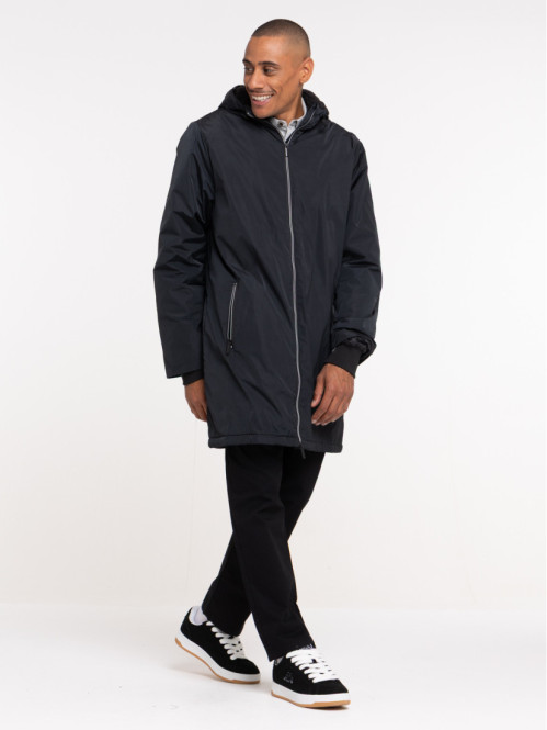 Parka à capuche mi-longue...