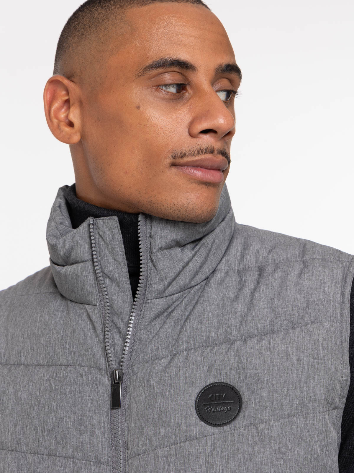 Veste zippée sans manches homme