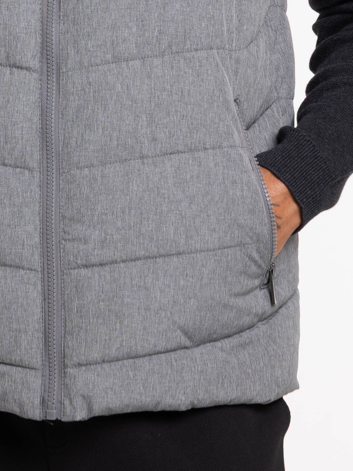Veste zippée sans manches homme
