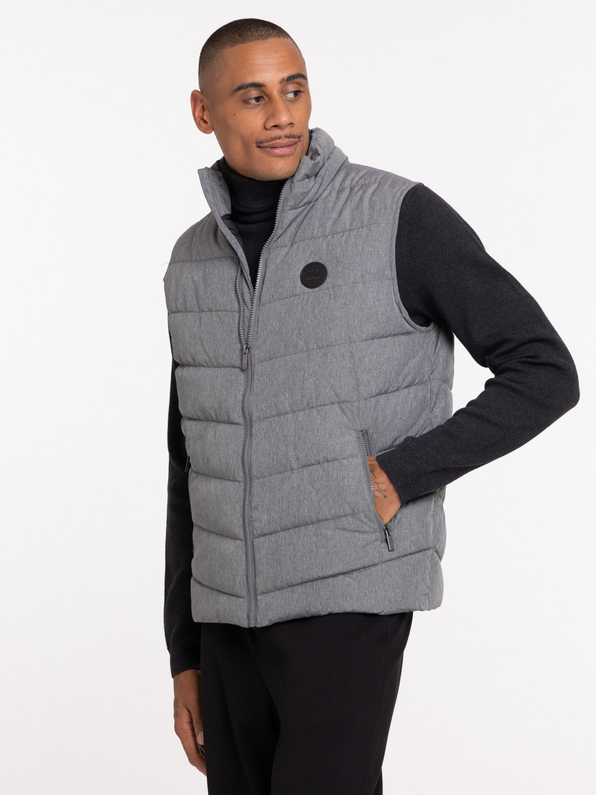 Veste zippée sans manches homme