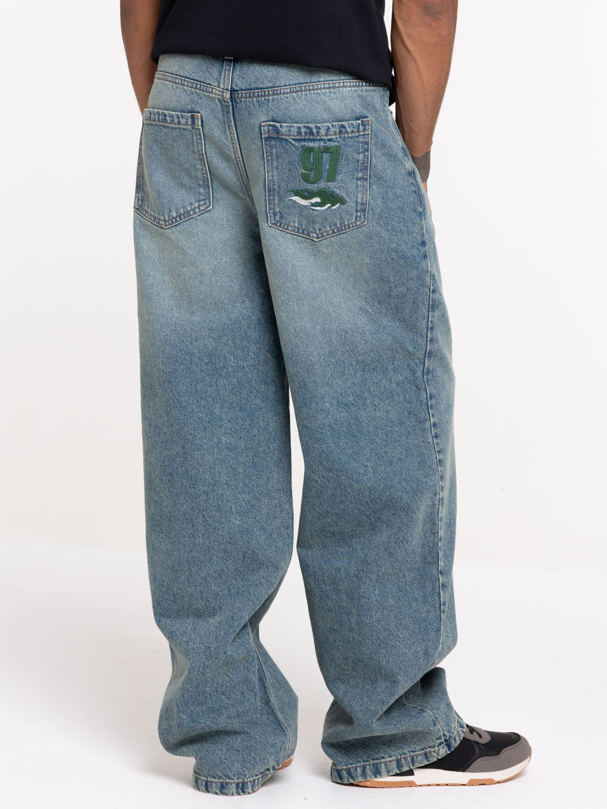 Jean regular denim stone homme