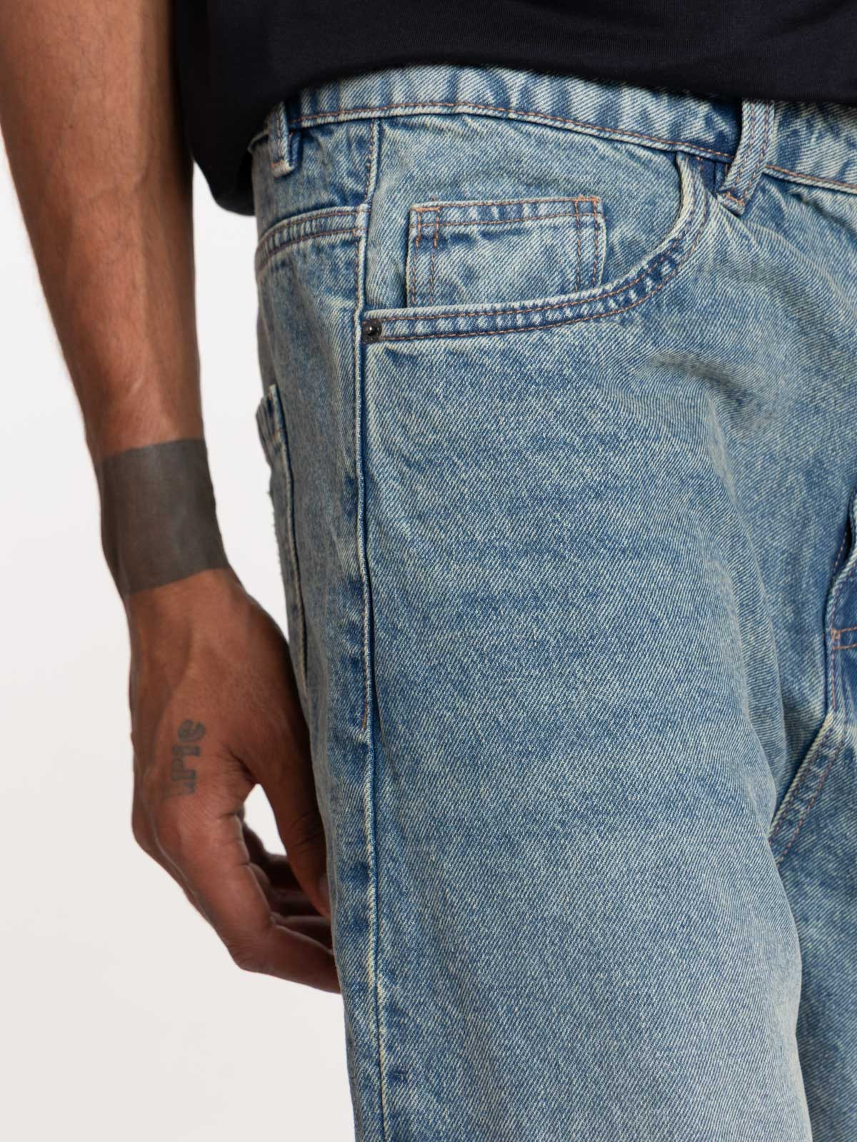 Jean regular denim stone homme