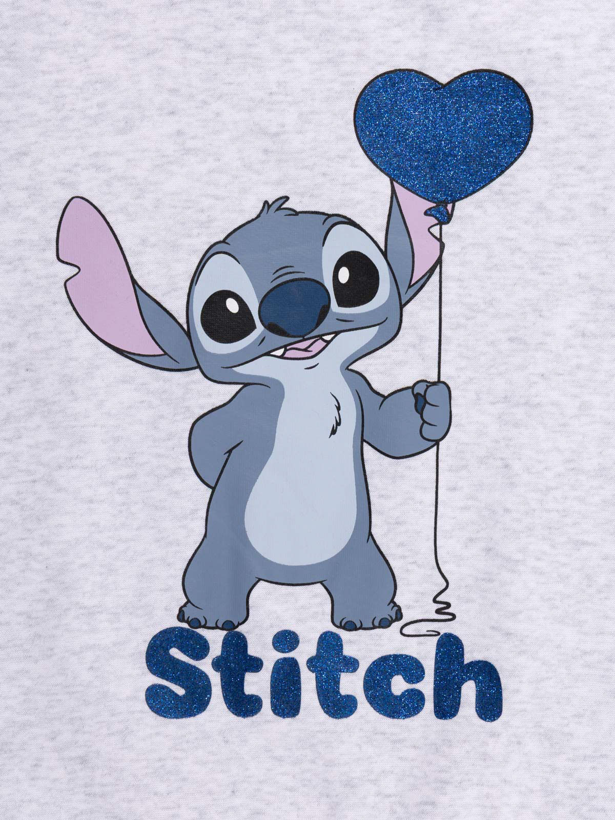 Sweat gris chiné Stitch fille (3-12A)