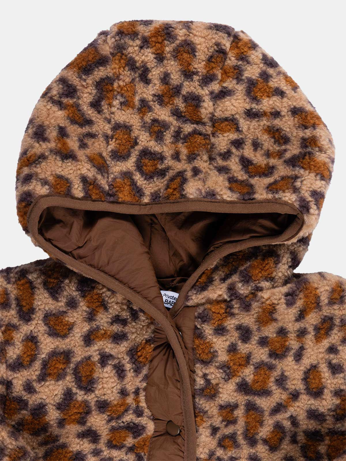 Manteau sherpa léopard fille (3-36M)
