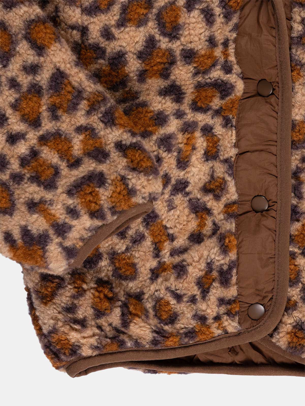 Manteau sherpa léopard fille (3-36M)
