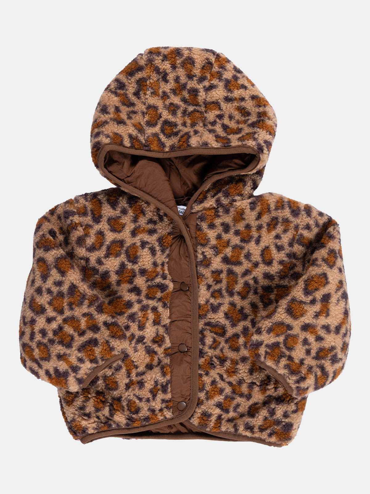 Manteau sherpa léopard fille (3-36M)