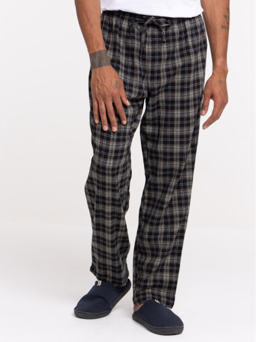 Bas de pyjama noir à...