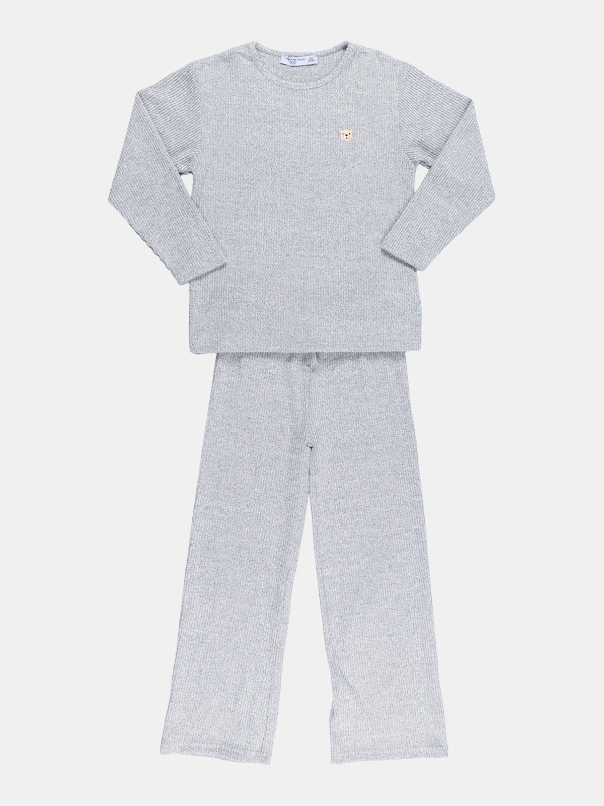 Pyjama gris chiné fille (6-14A) Pyjama gris chiné fille (6-14A)