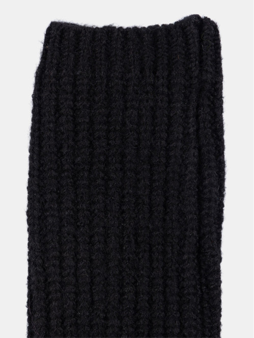 Gants forme mitaine noir femme