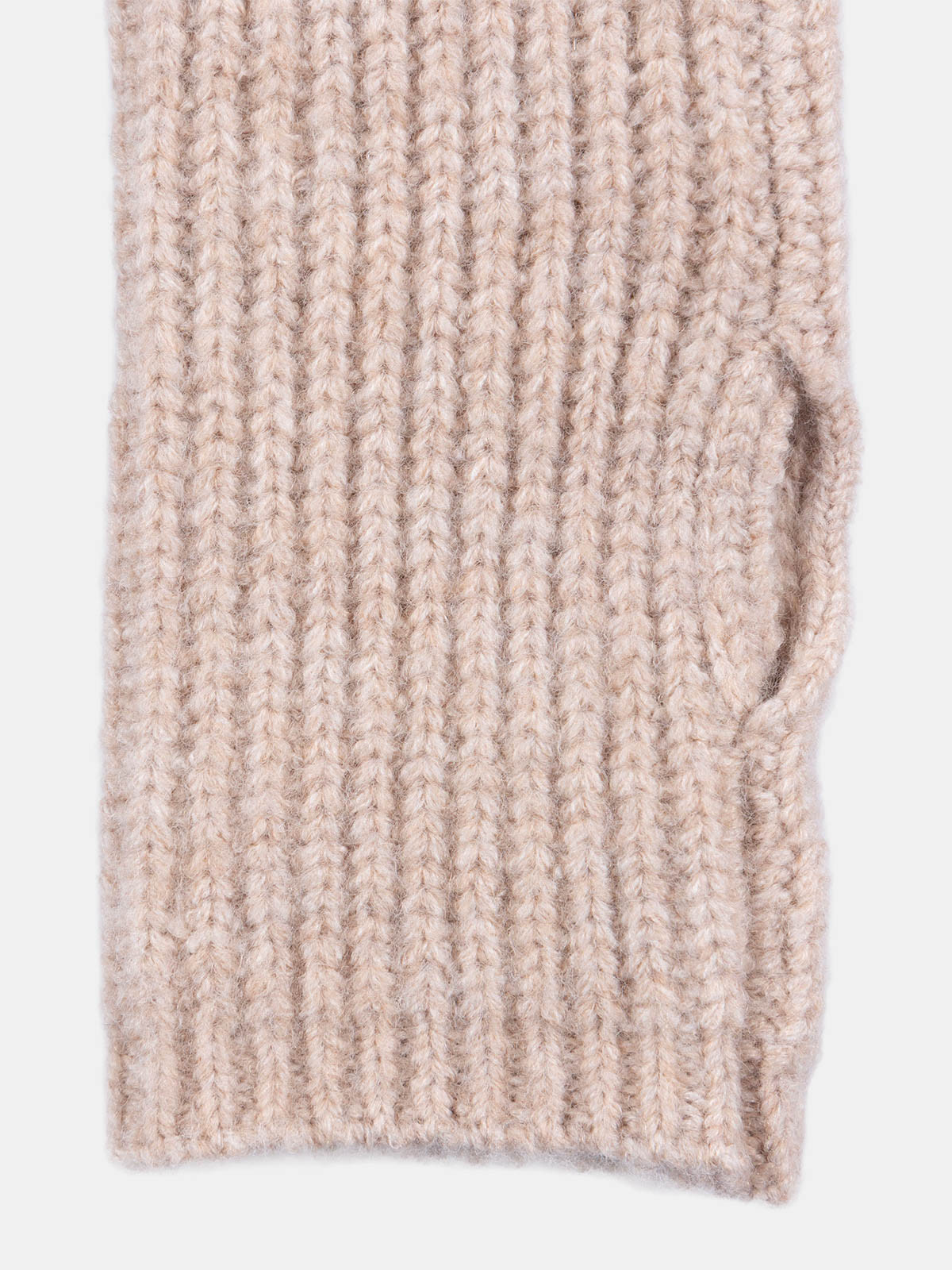 Gants forme mitaine camel chiné femme Gants forme mitaine camel chiné femme