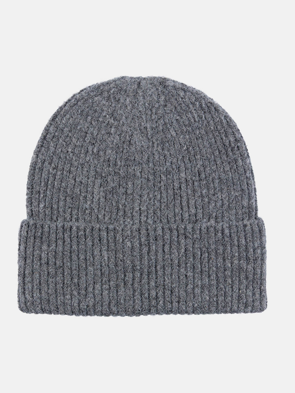 Bonnet basique gris moyen chiné femme