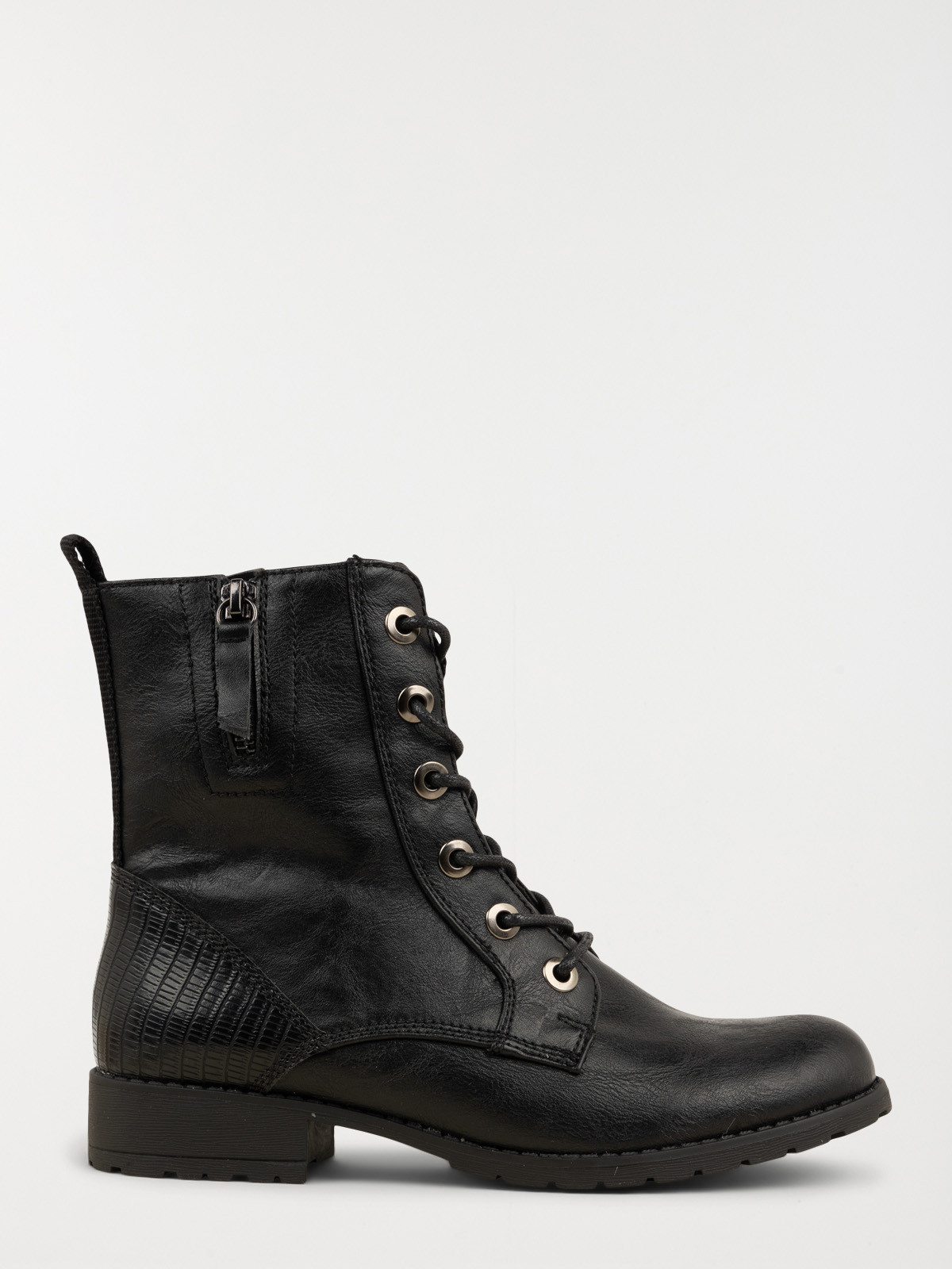 Bottines lacets noires femme hot sale