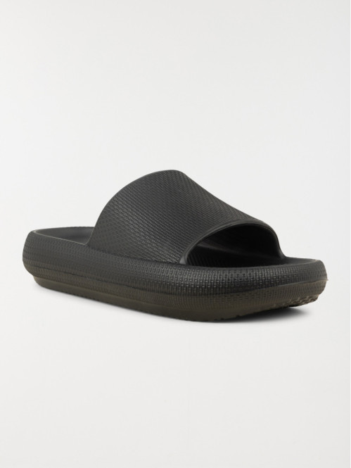 Claquettes noires femme...