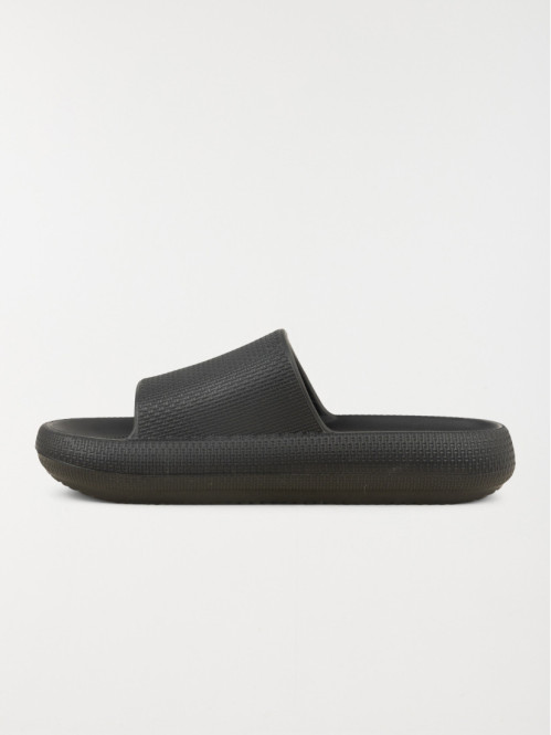 Claquettes noires femme...