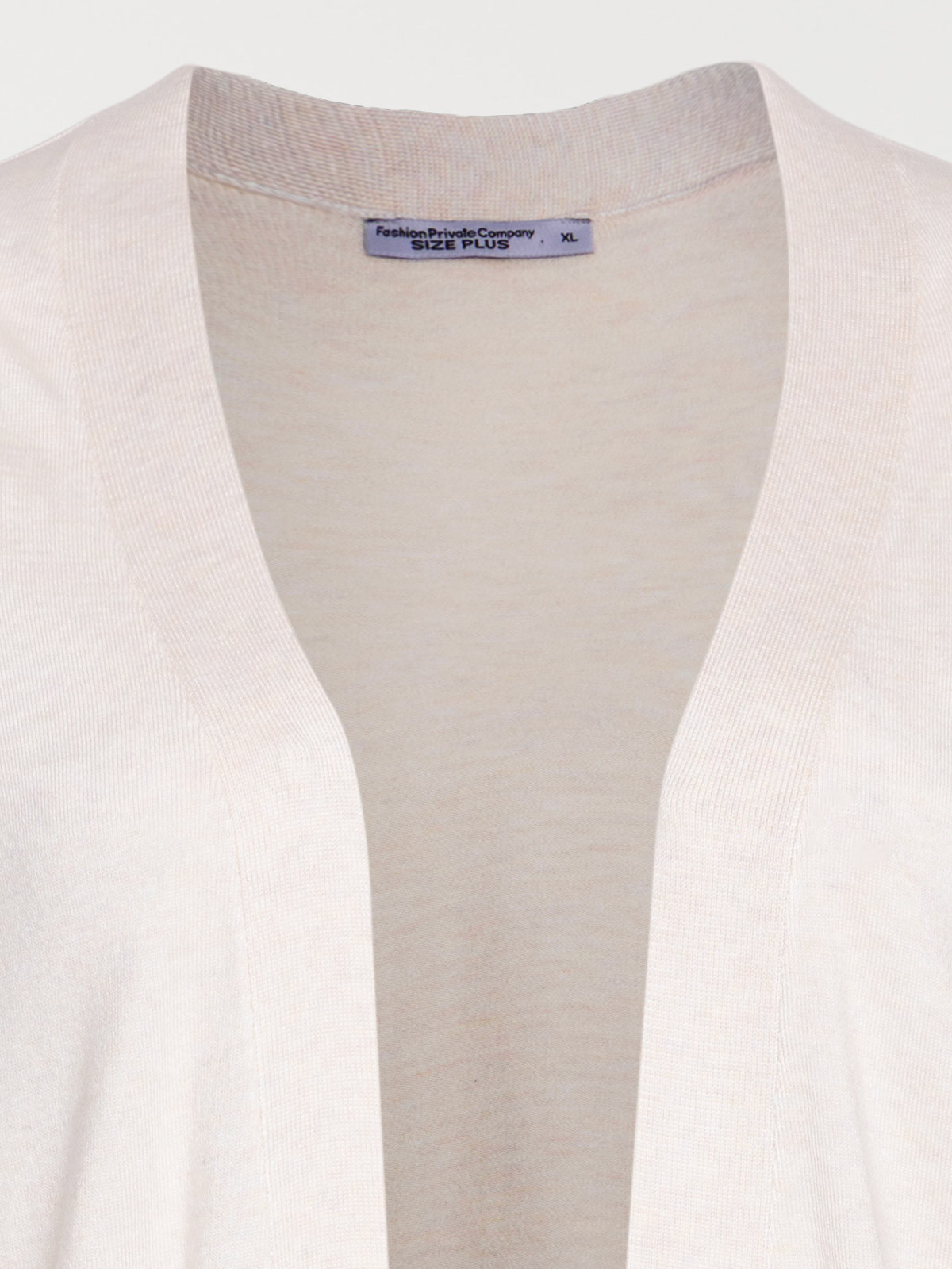 Gilet beige chiné grande taille femme Gilet beige chiné grande taille femme