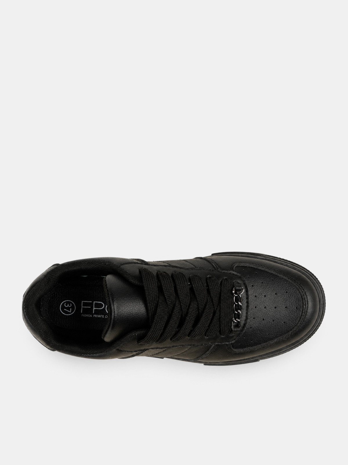 Baskets noires à lacets femme (36-41) Baskets noires à lacets femme (36-41)