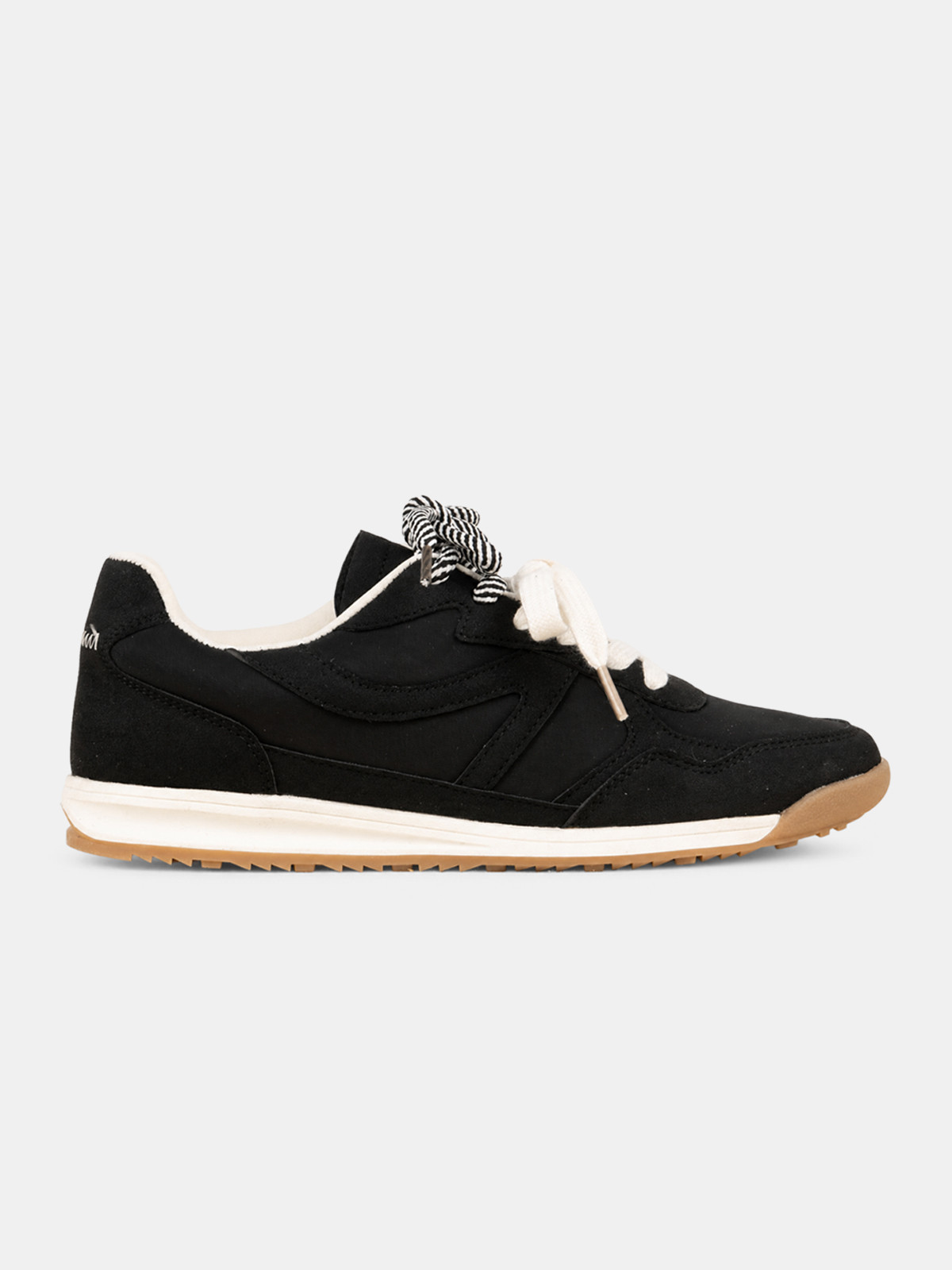 Baskets noires à lacets femme (36-41)