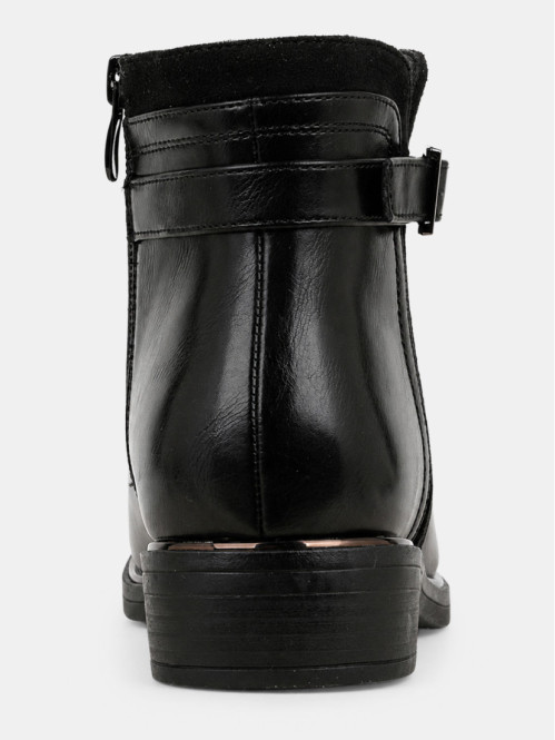 Bottines plates zippées...