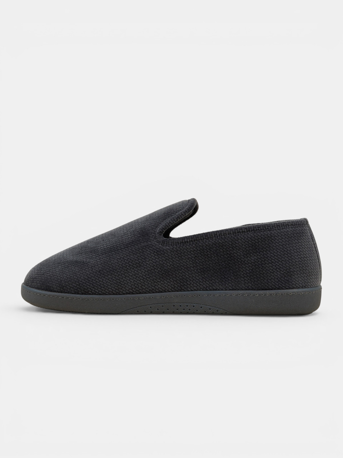 Chausson Isotoner gris homme (40-46) Chausson Isotoner gris homme (40-46)