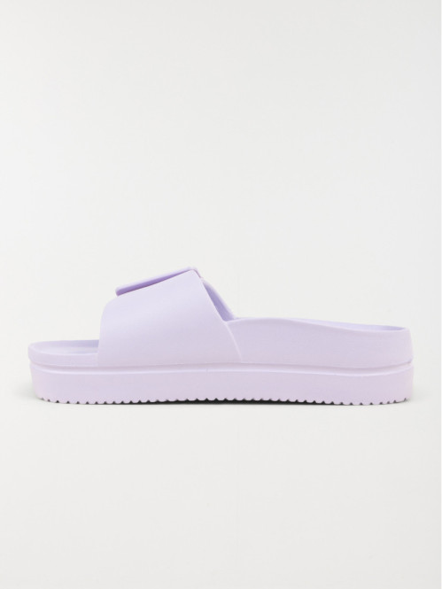 Claquettes violettes femme...