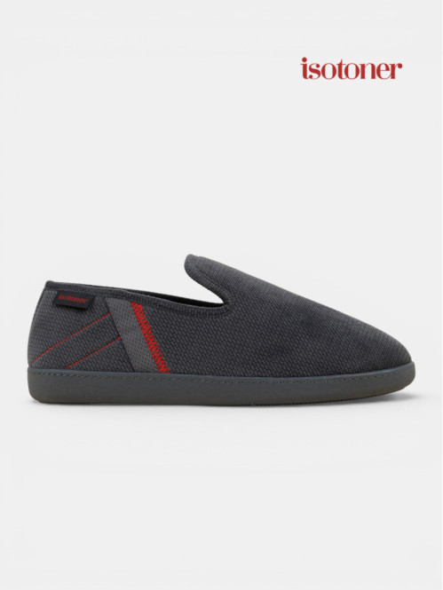 Chausson Isotoner gris...