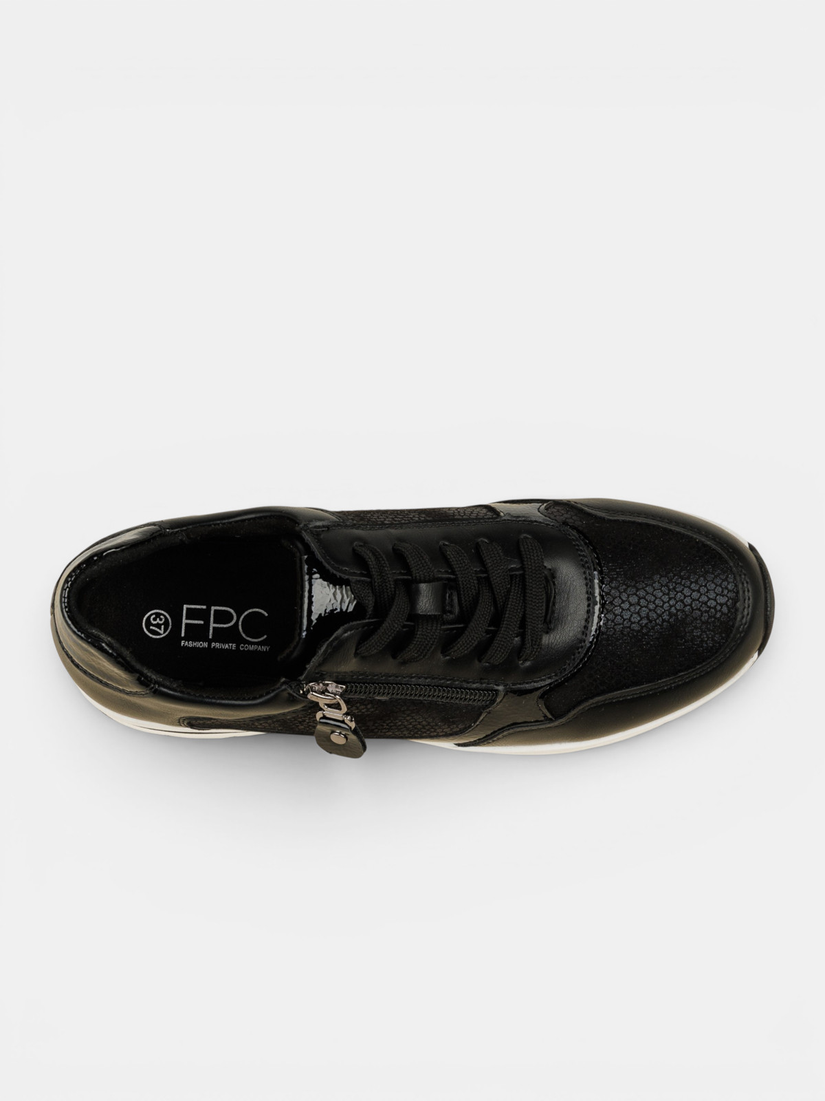 Baskets noires compensées femme (36-41)