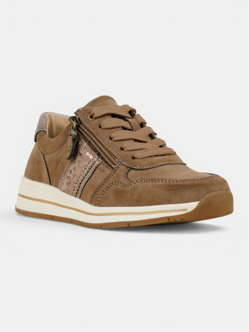Basket coloris camel femme...