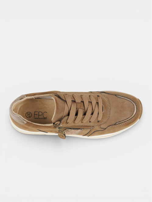Basket coloris camel femme...