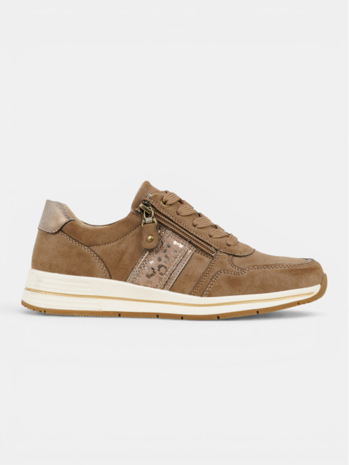 Basket coloris camel femme...