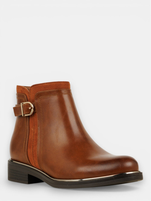 Bottines zippées plates...