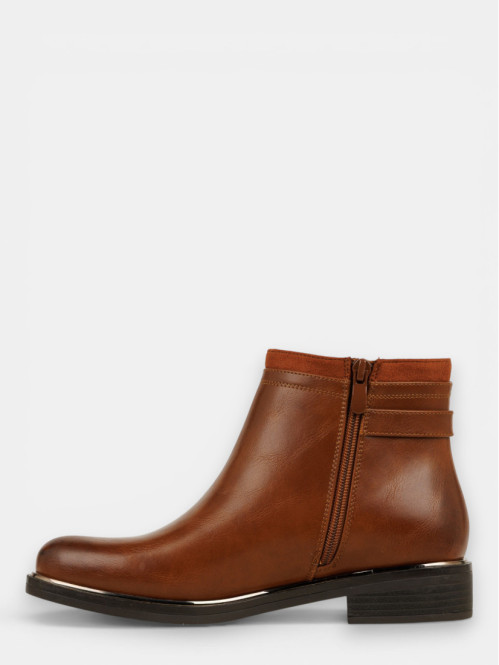 Bottines zippées plates...
