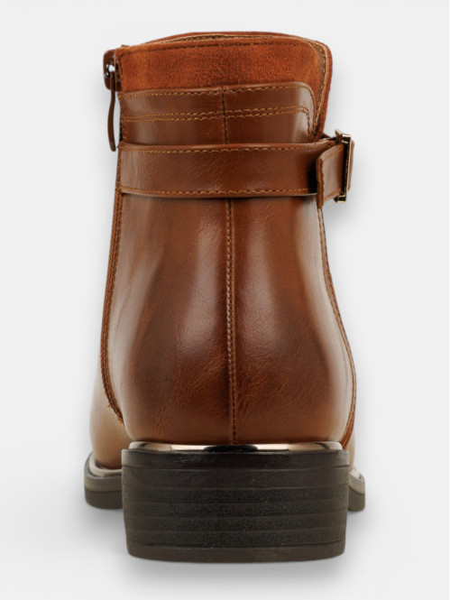 Bottines zippées plates...