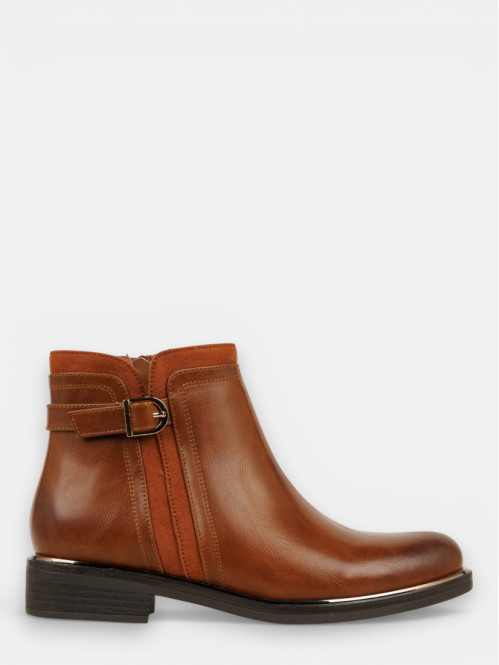 Bottines zippées plates...