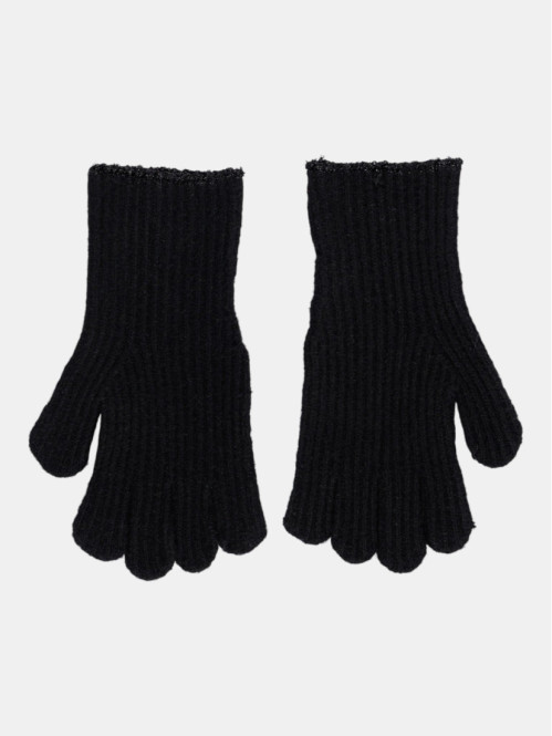 Gants noirs coeur brodé...
