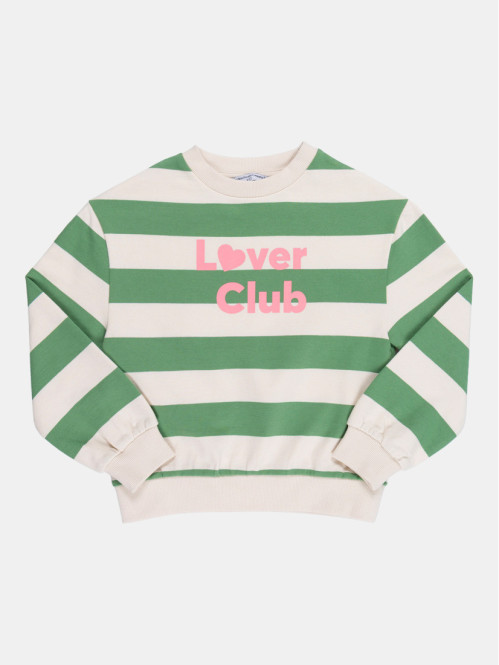 Sweat rayé Lover club fille...
