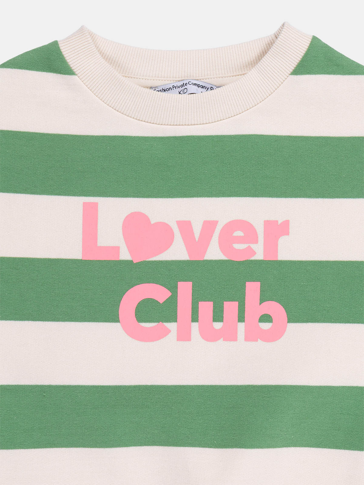 Sweat rayé Lover club fille (3-12A) Sweat rayé Lover club fille (3-12A)