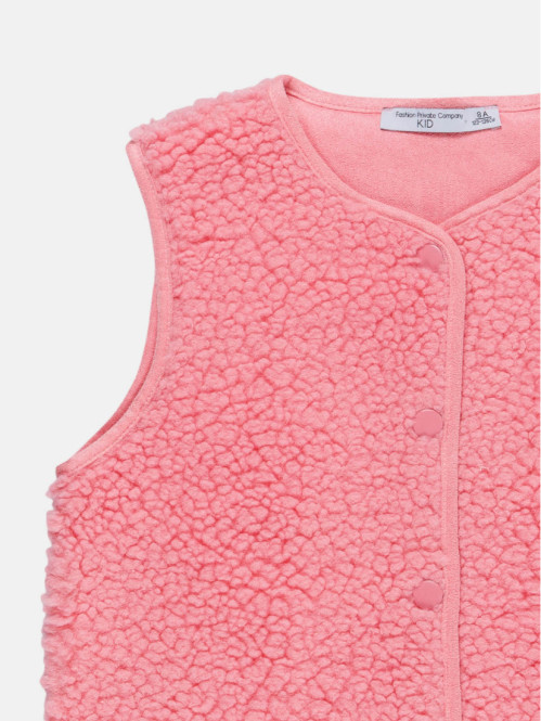 Gilet sherpa sans manches...