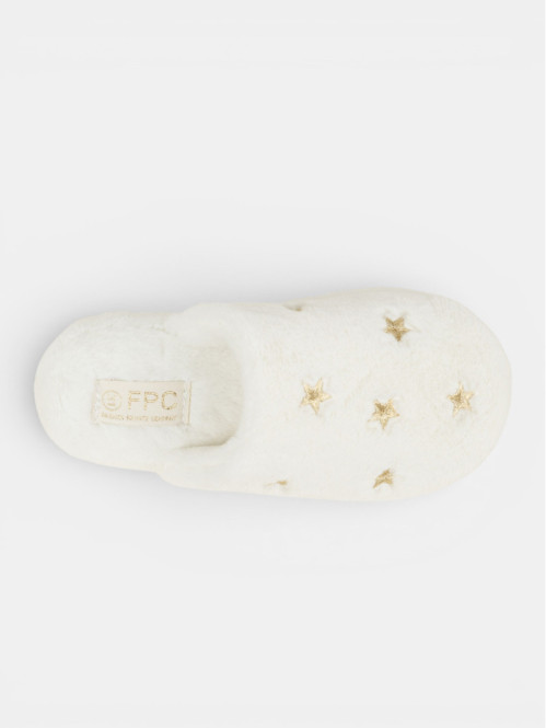 Chaussons étoiles brodées...