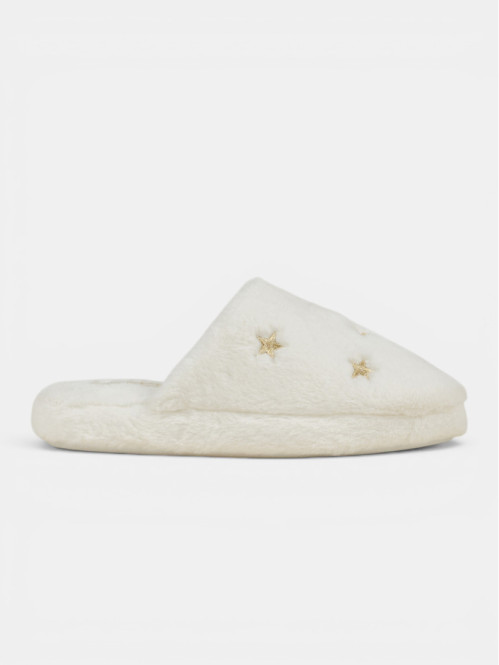 Chaussons étoiles brodées...