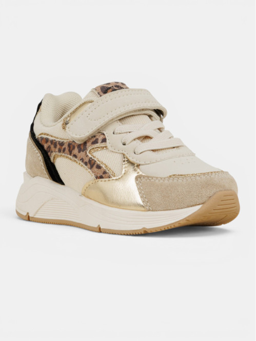 Basket beige léopard fille...
