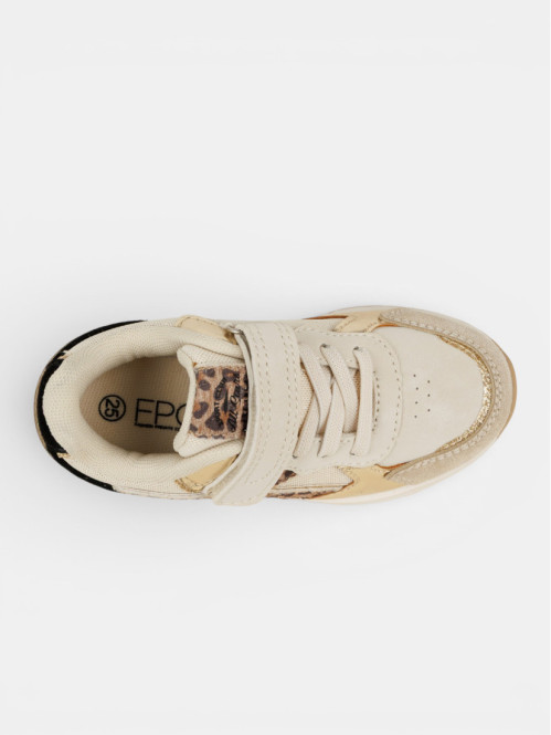 Basket beige léopard fille...