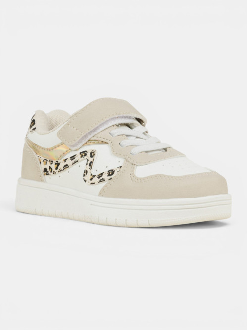 Basket beige léopard fille...