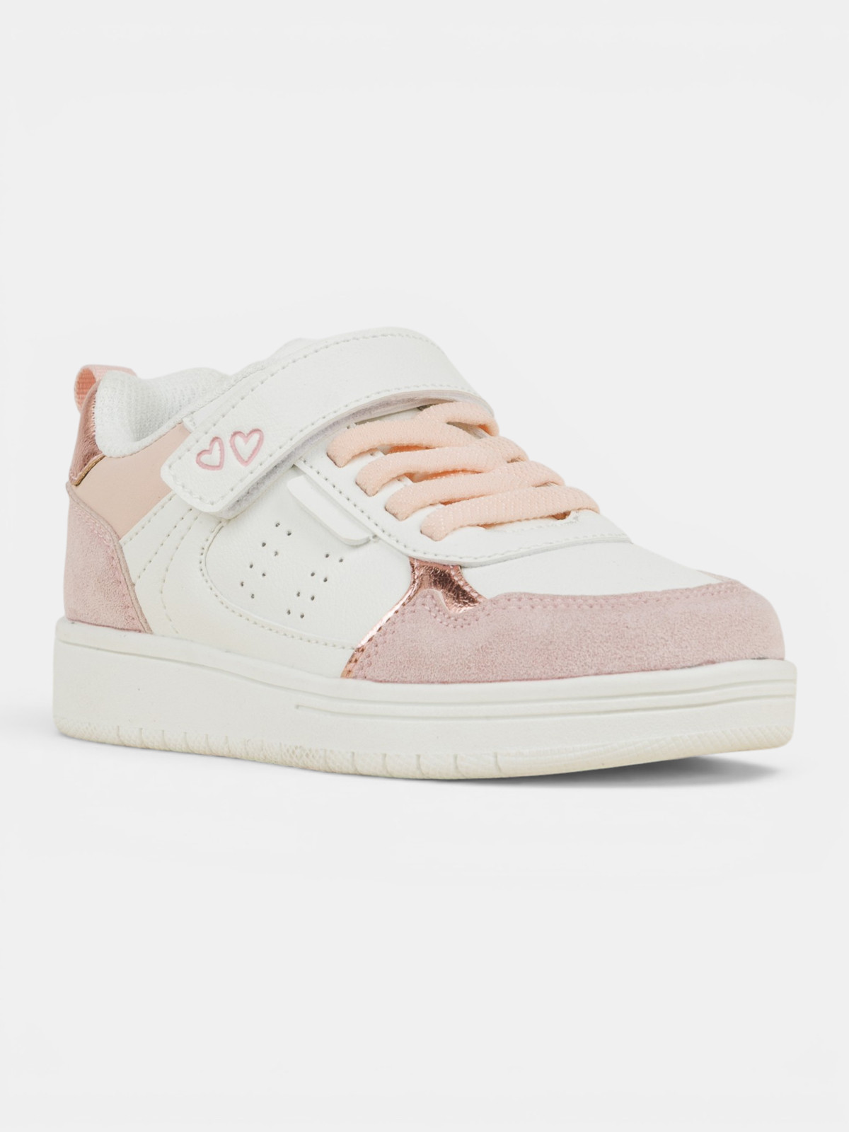 Baskets roses coeurs fille (24-30) Baskets roses coeurs fille (24-30)