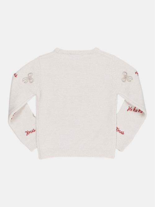 Pull de Noël brodé fille...