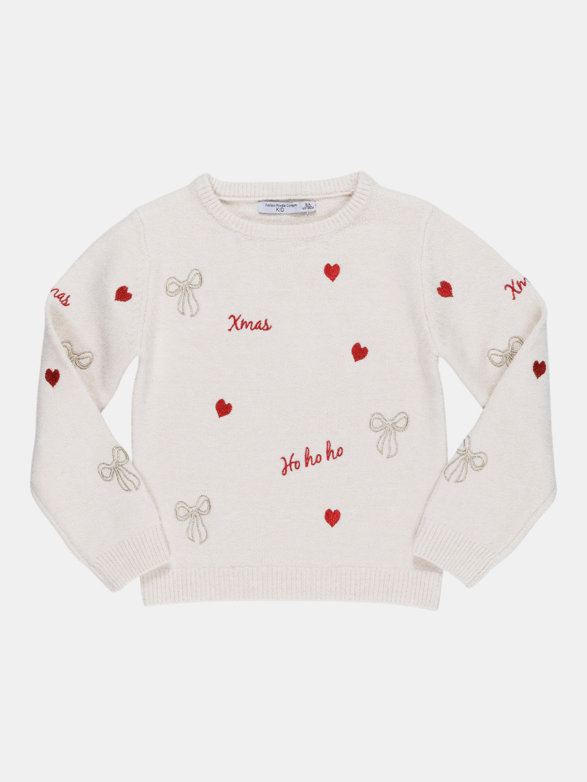 Pull de Noël brodé fille (3-12A) Pull de Noël brodé fille (3-12A)