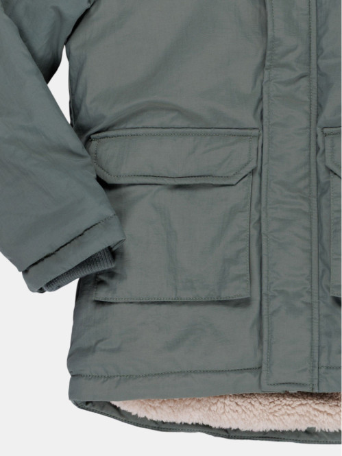 Parka capuche kaki garçon...