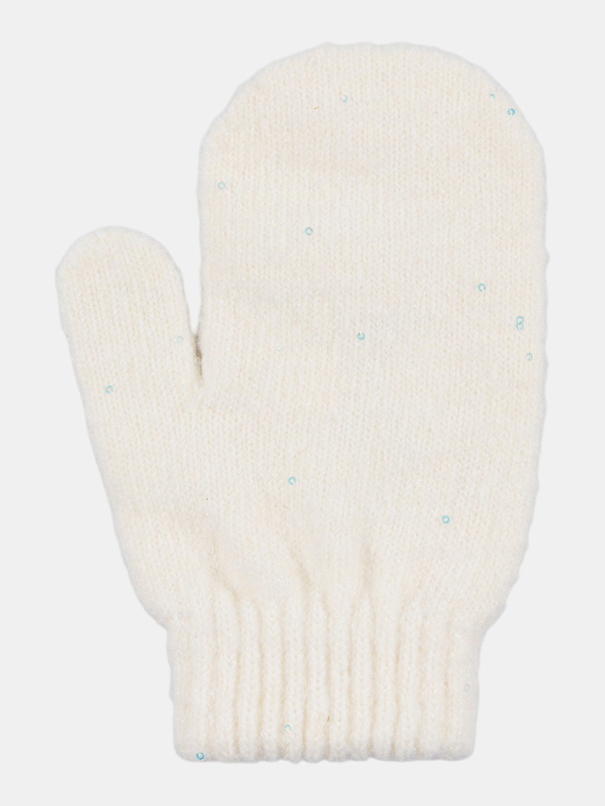 Moufles sequins écru fille Moufles sequins écru fille
