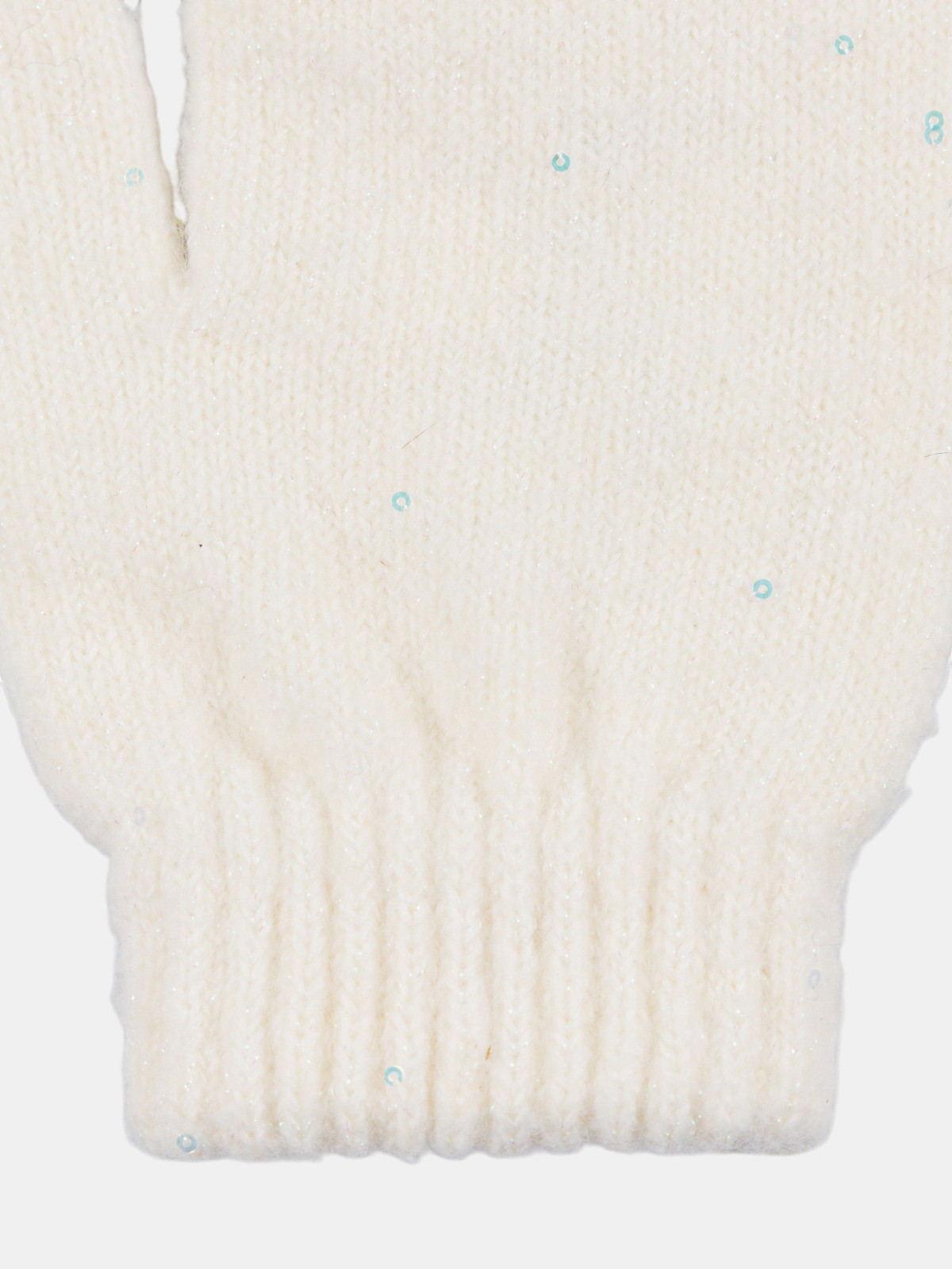 Moufles sequins écru fille Moufles sequins écru fille